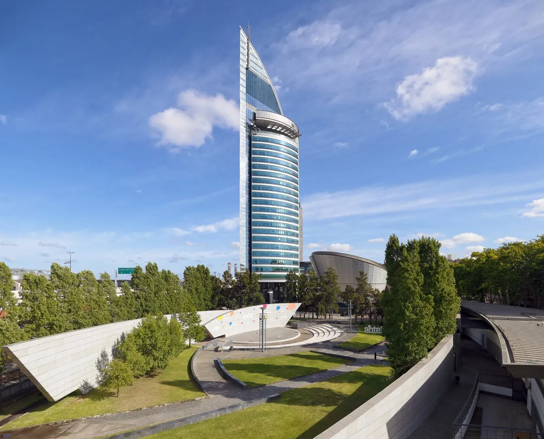 Antel Tower and amphitheatre in Montevideo